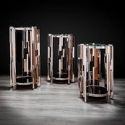 Illusion Silver Stylish Flower Stand