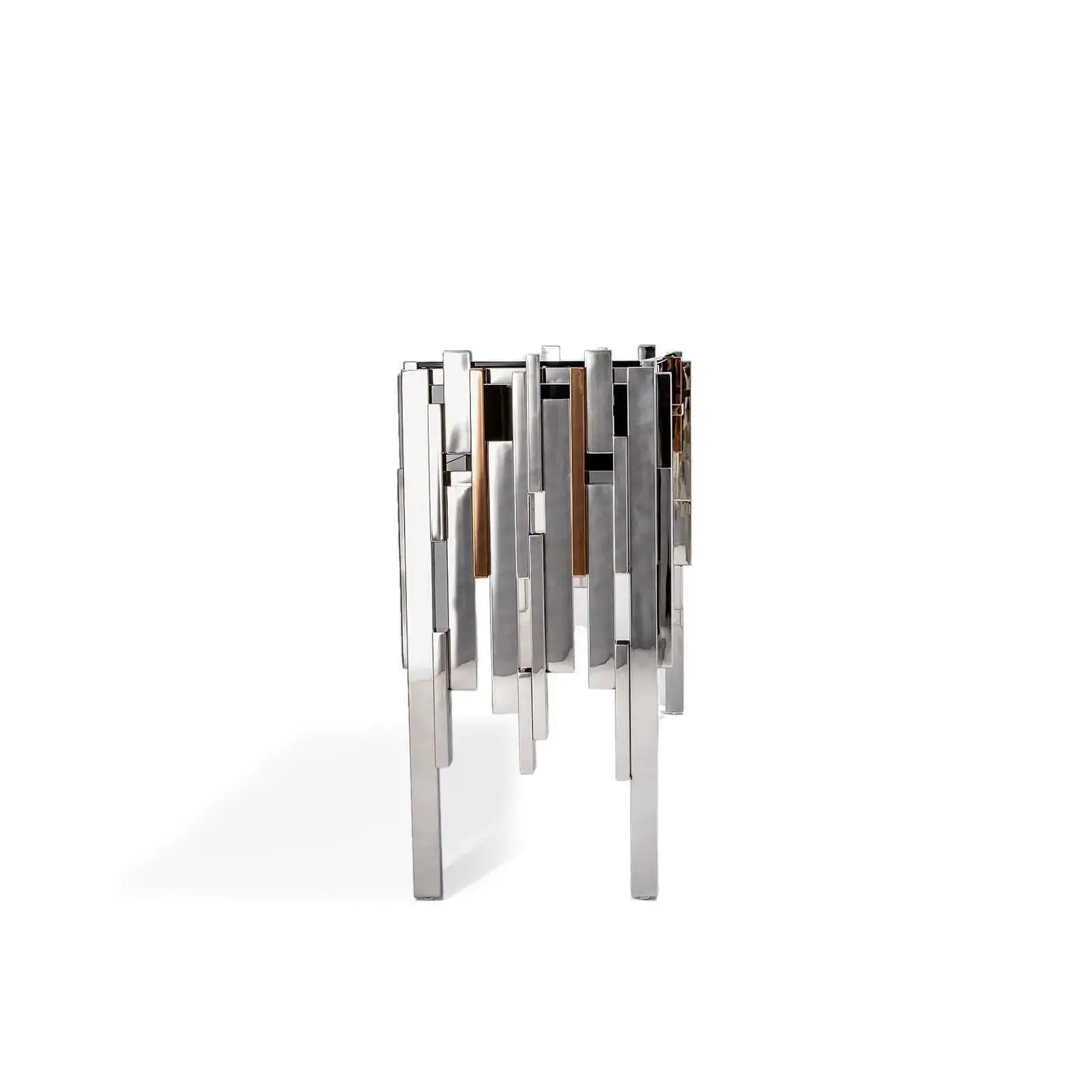 Illusion Silver Stylish Console Table