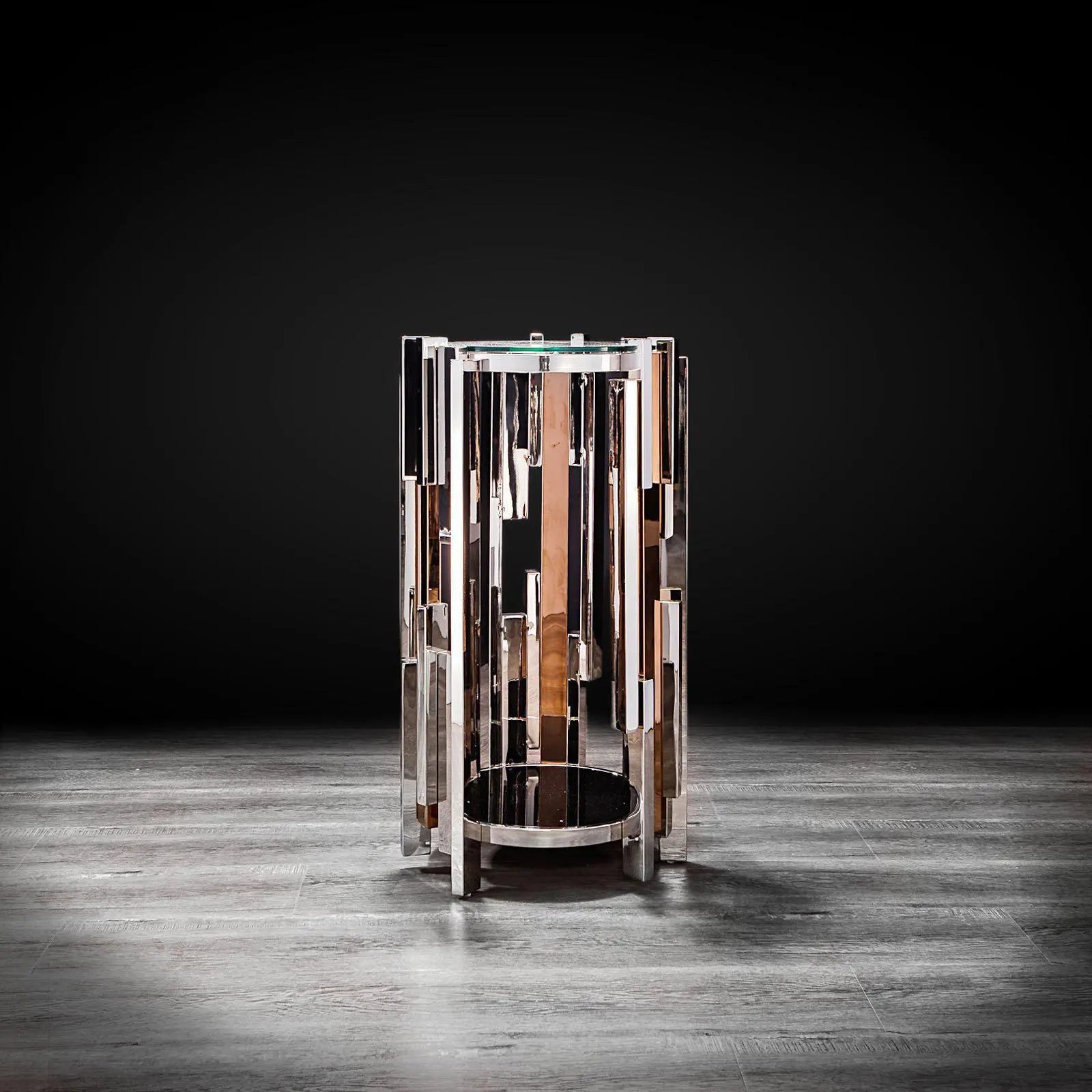 Illusion Silver Stylish Flower Stand