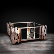 Illusion Square Silver Stylish Coffee Table