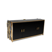 Illusion Titanium Gold Polished Stainless Steel Base Modern Buffet