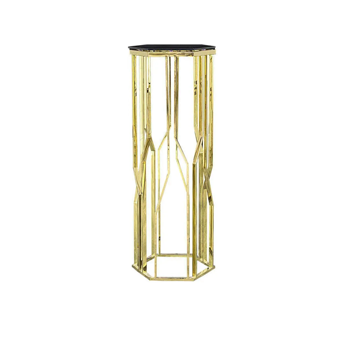 Lorensia Flower Stand Titanium Gold Large
