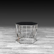 Lorensia Large Silver Modern End Table RG