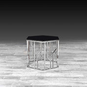 Lorensia Large Silver Stylish End Table RG