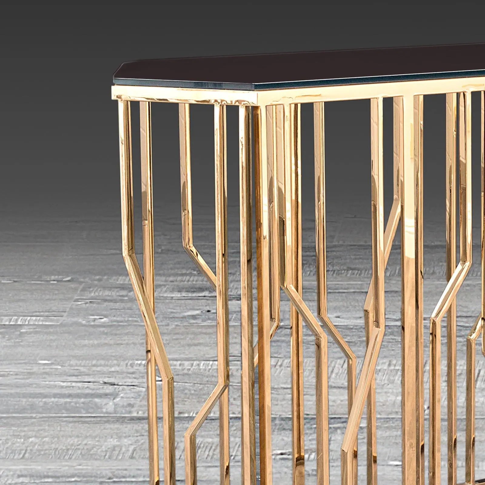 Lorensia Lg RG Glass Roberto Grassie Console Table