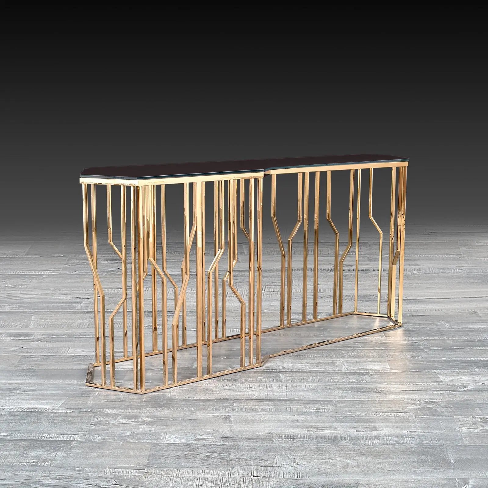 Lorensia Lg RG Glass Stylish Console Table
