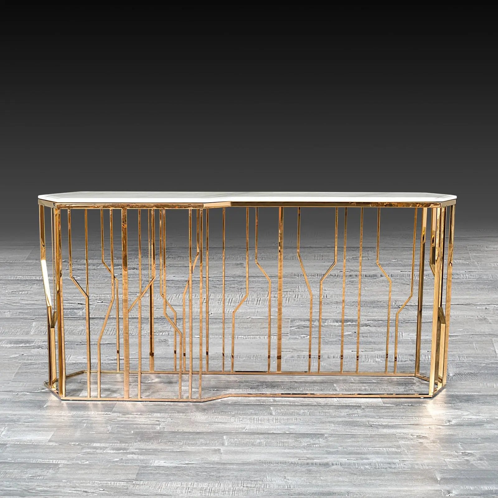 Lorensia Lg RG Marble Modern Console Table