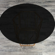 Lorensia RG Rnd Black Stylish Dining Table