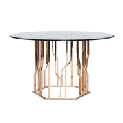 Lorensia RG Rnd Glass Dining Table