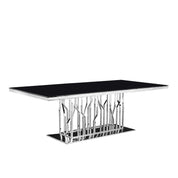 Lorensia Silver Dining Table