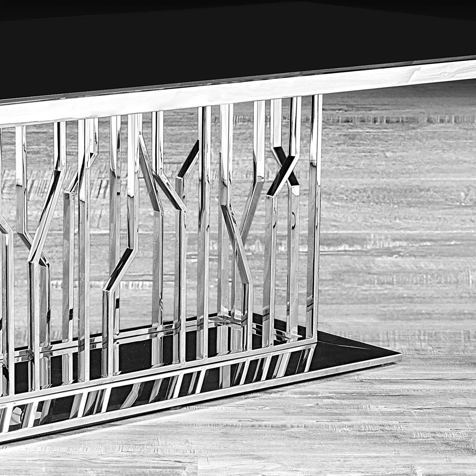 Lorensia Silver Luxury Dining Table