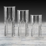 Lorensia Silver Modern Flower Stand