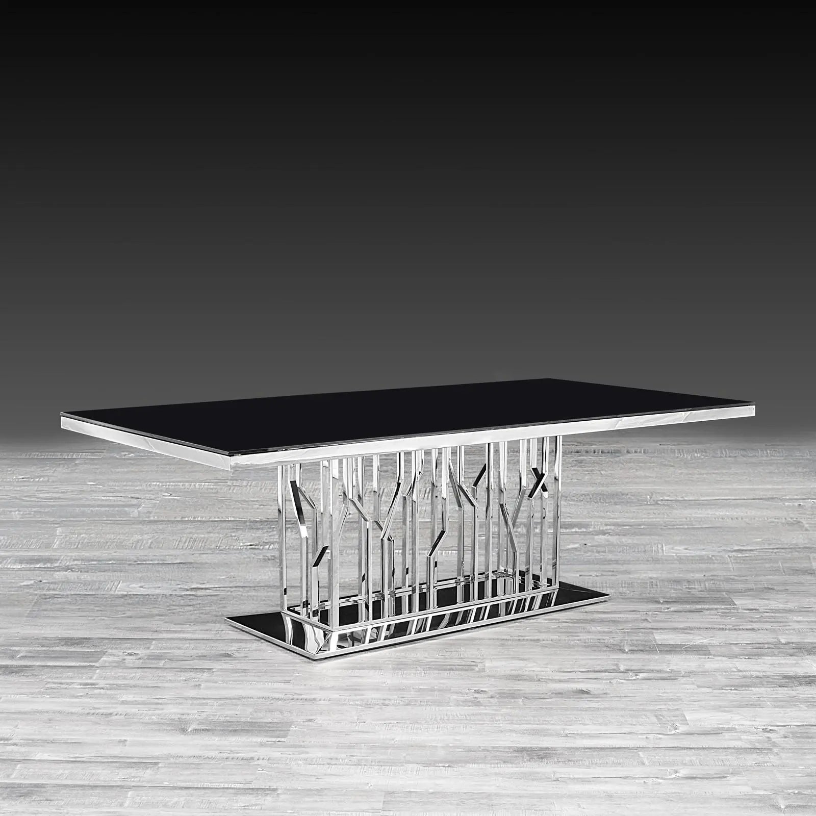 Lorensia Silver Stylish Dining Table