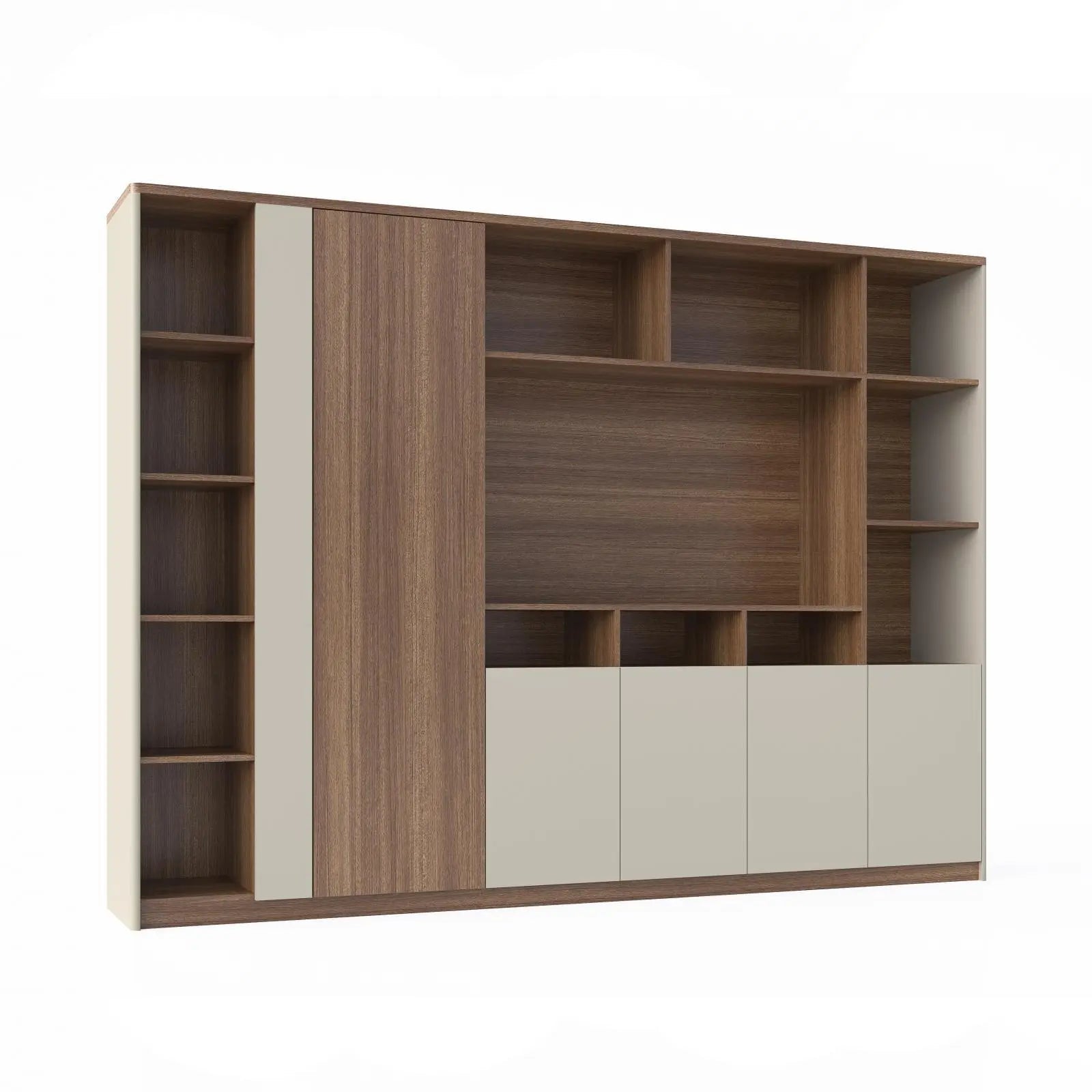 Lorenzo Walnut Cabinet Storage