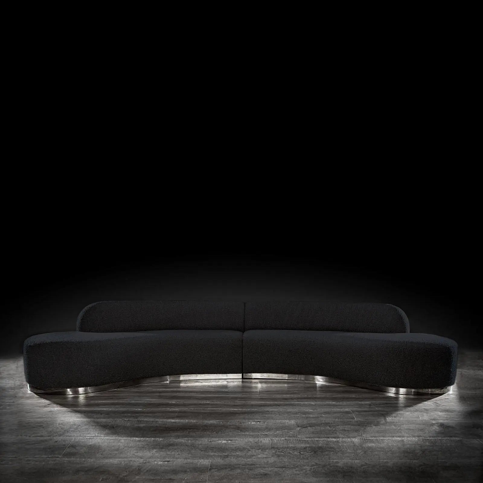 Luca Black Modern Sectional