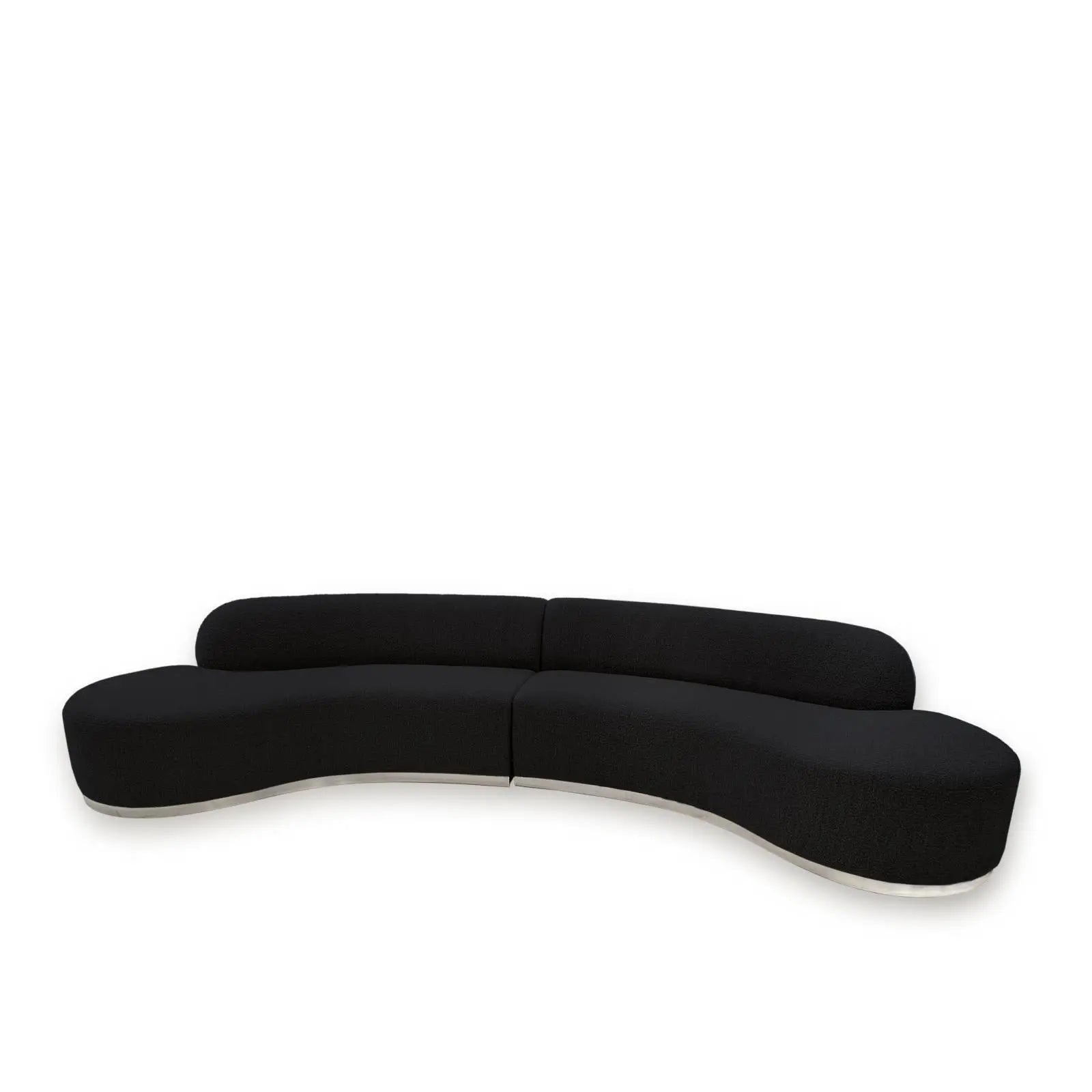 Luca Black Stylish Sectional