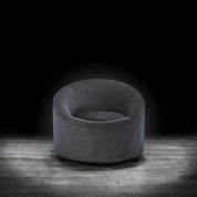 Luca Black Velvet Modern Accent Chair