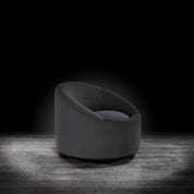 Luca Black Velvet Stylish Accent Chair