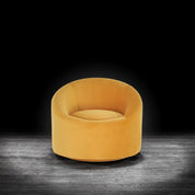 Luca Orange Velvet Modern Accent Chair RG