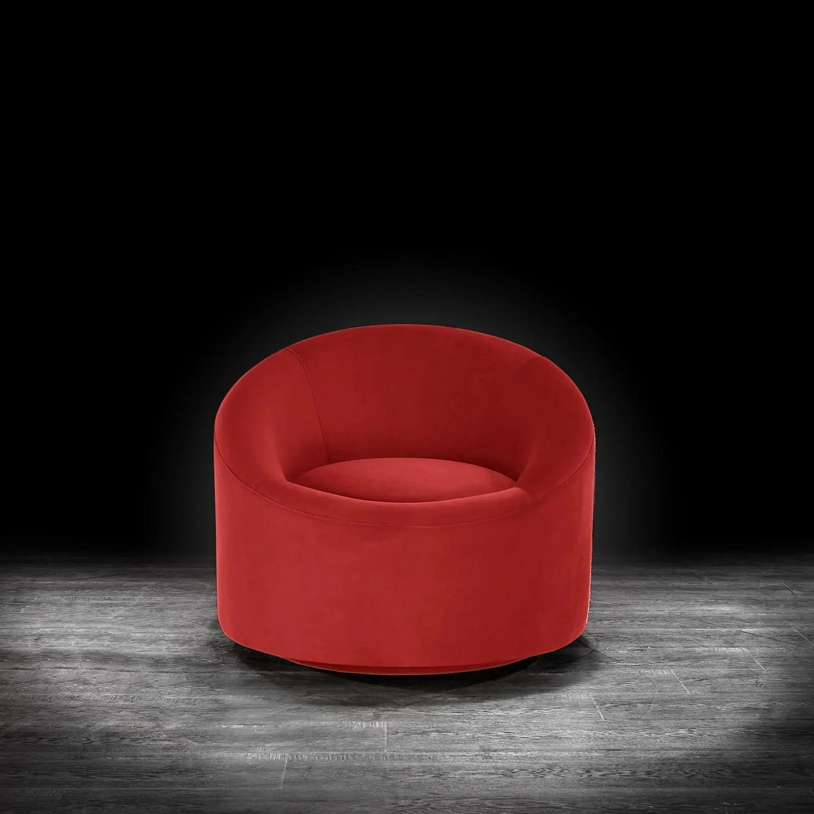 Luca Red Velvet Modern Accent Chair RG