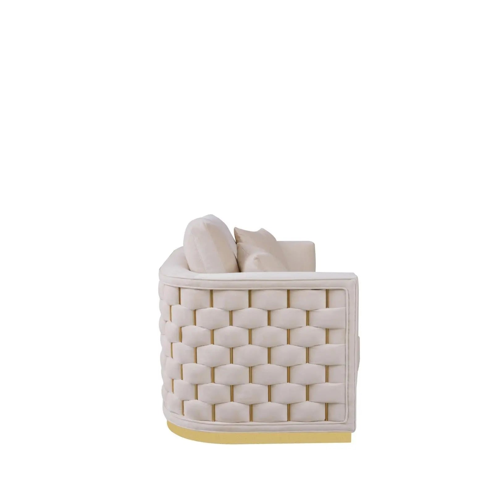 Lucia Gold Beige Stylish Sofa Set