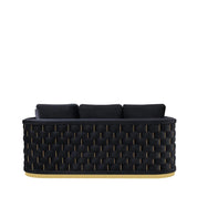 Lucia Gold Black Roberto Grassie Sofa Set