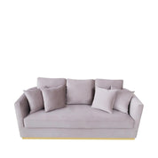 Lucia Gold Silver Gray Sofa Set