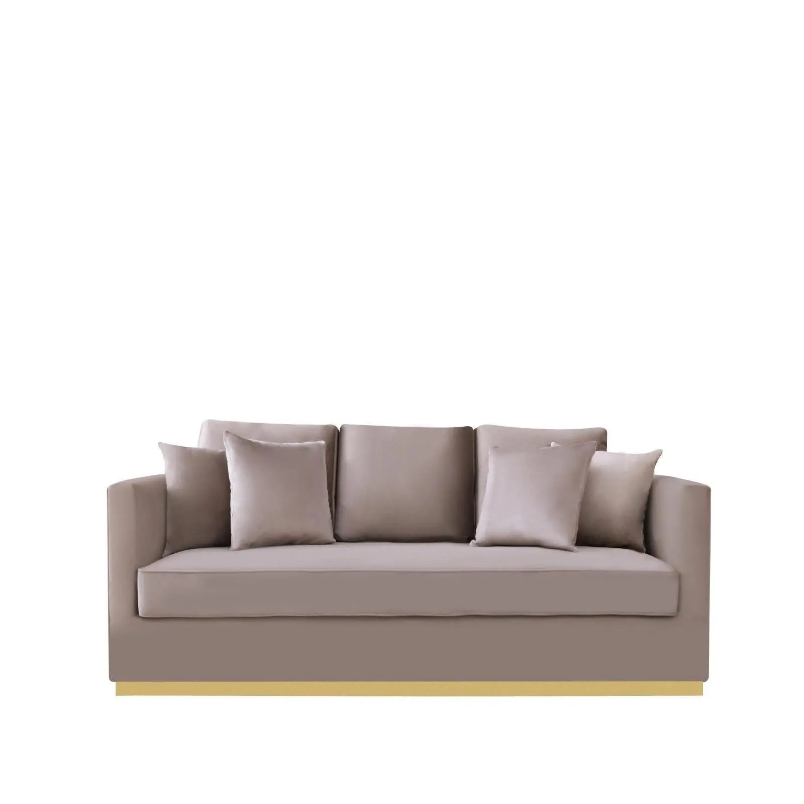 Lucia Gold Taupe Sofa Set