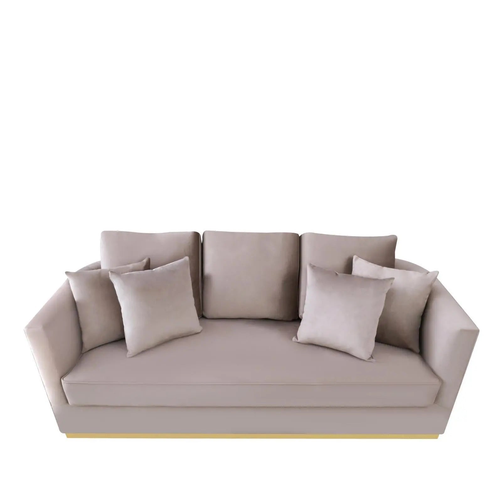 Lucia Gold Taupe Stylish Sofa Set