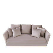 Lucia Gold Taupe Stylish Sofa Set
