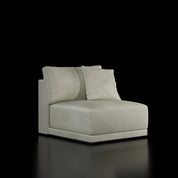 Lugano Five Pieces Beige Sectional Armless Chair Roberto Grassie RG