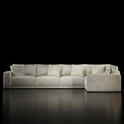 Lugano Five Pieces Beige Sectional RG