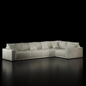 Lugano Five Pieces Beige Sectional Roberto Grassie RG