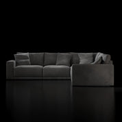 Lugano Five Pieces Dark Gray Sectional RG