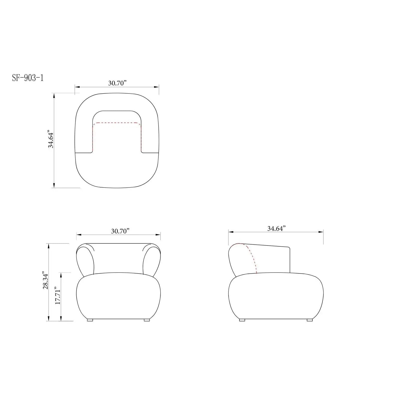 Luna Ivory Ax Sofa Set