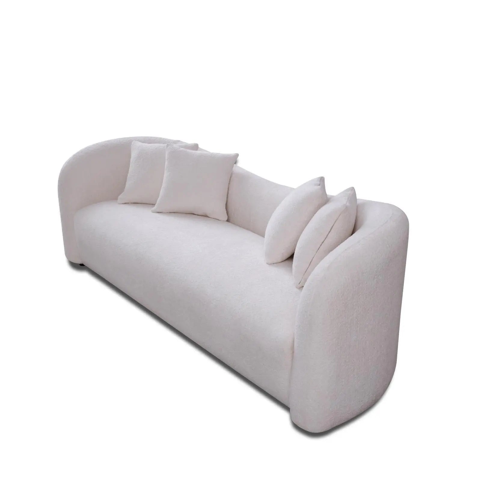 Luna White Modern Sofa Set