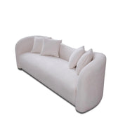Luna White Modern Sofa Set
