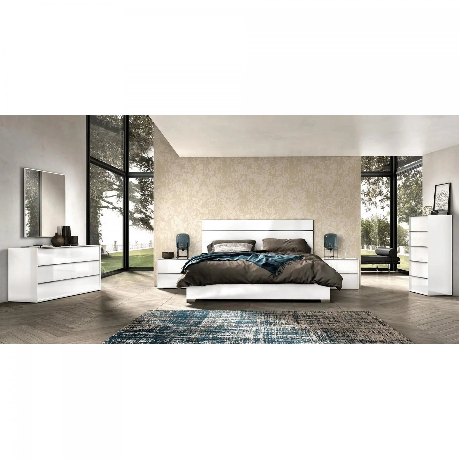 Luna White Modern Dresser