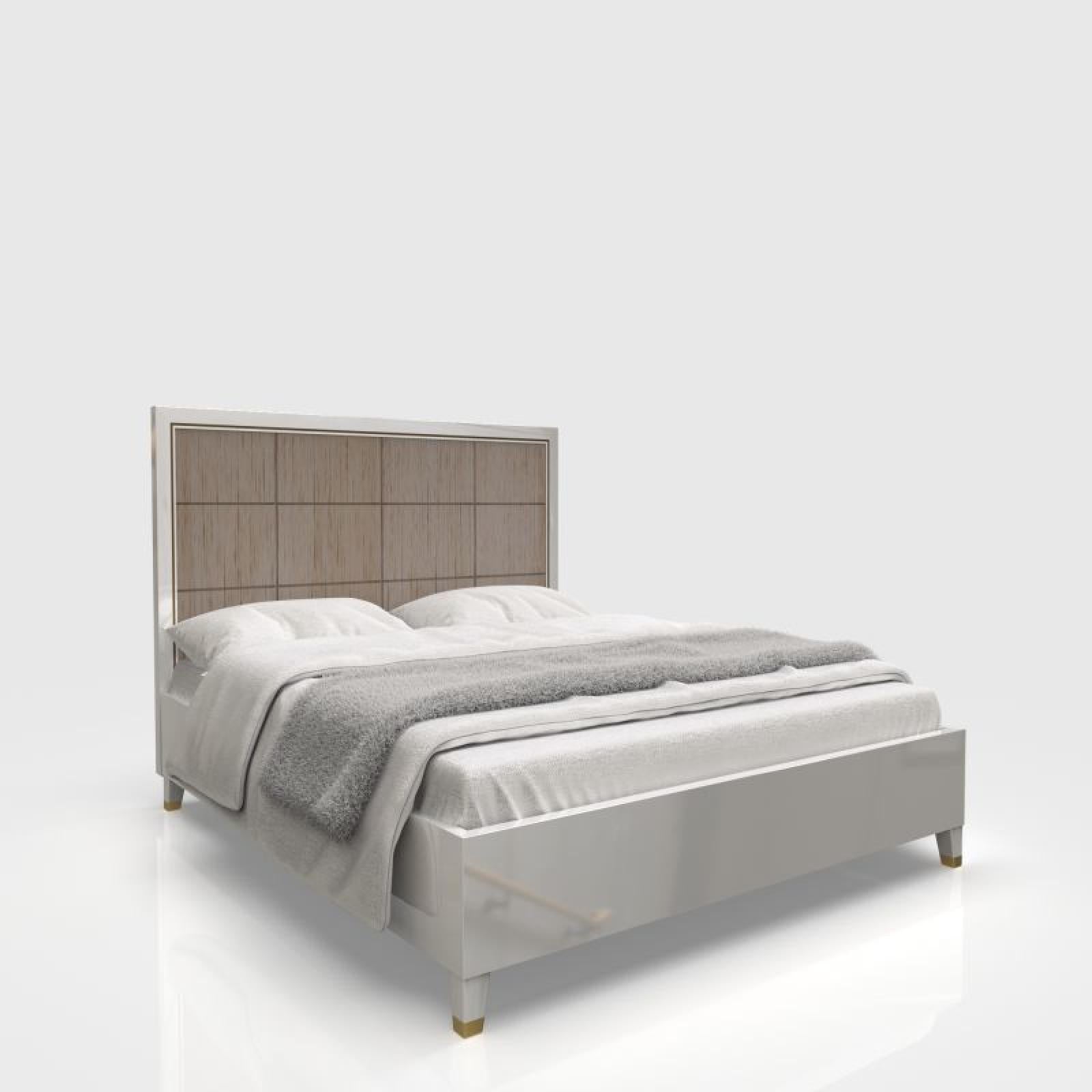 Lustro White Bed