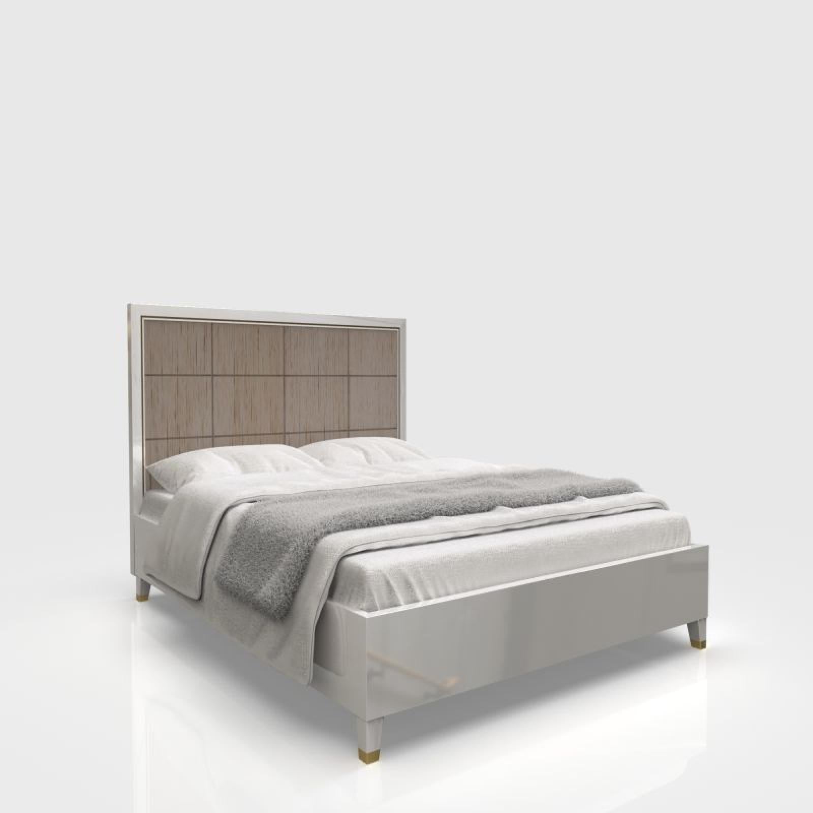 Lustro White Bed