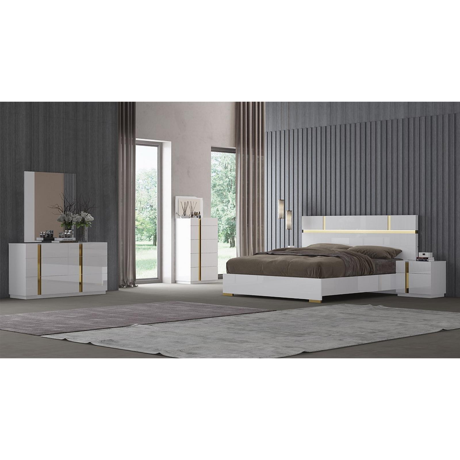 Marbella White Chest | Titanium Gold