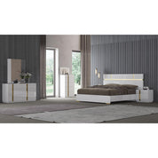 Marbella White Dresser | Titanium Gold