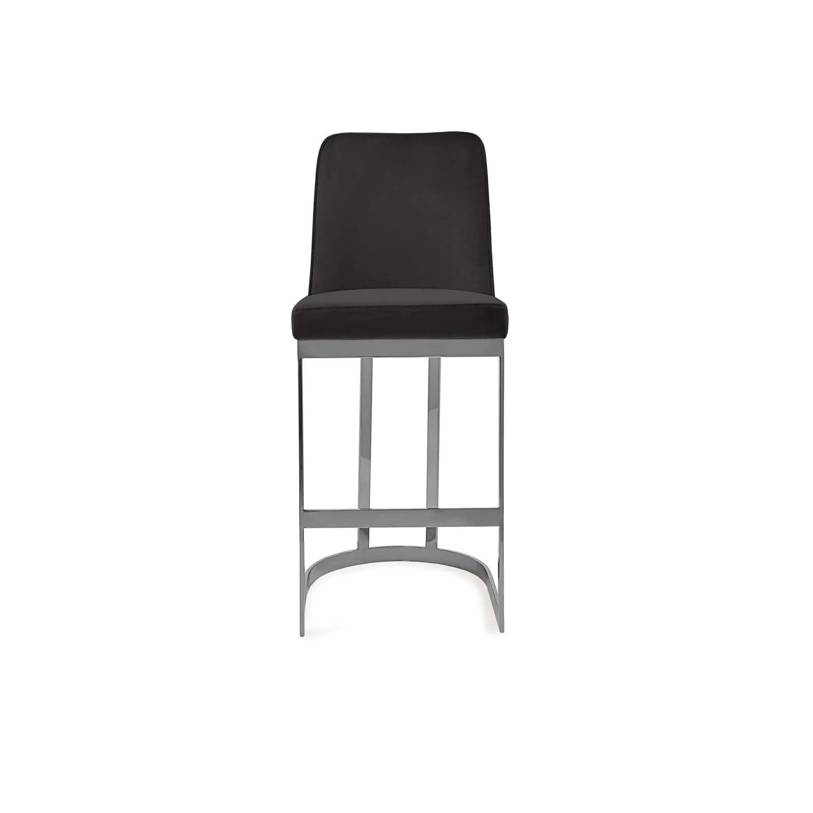 Mariella Silver Black Counter Bar Stool