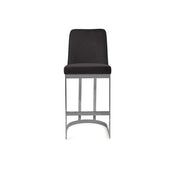 Mariella Silver Black Counter Bar Stool
