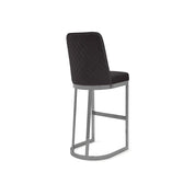 Mariella Silver Black Luxury Bar Stool