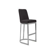 Mariella Silver Black Stylish Bar Stool