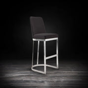 Mariella Silver Black Stylish Bar Stool