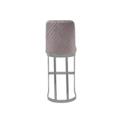 Mariella Silver Gray Modern Bar Stool