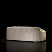 Massimo Lux Brushed Titanium Gold Sofa Beige Roberto Grassie