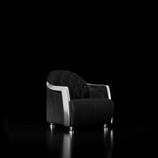 Massimo Lux Silver Chair Black